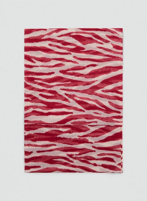 Zebra Cotton Blend Scarf