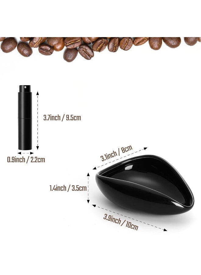 Laravel - Black two-piece coffee bean display tray set (with sprayer), suitable for a variety of scenarios - Image 1