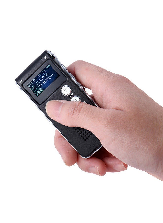 8GB Intelligent Digital Audio Voice Phone Recorder Dictaphone MP3 Music Player Voice Activate VAR A-B Repeating