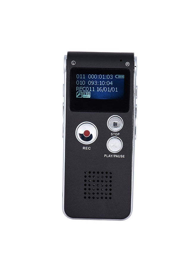 8GB Intelligent Digital Audio Voice Phone Recorder Dictaphone MP3 Music Player Voice Activate VAR A-B Repeating