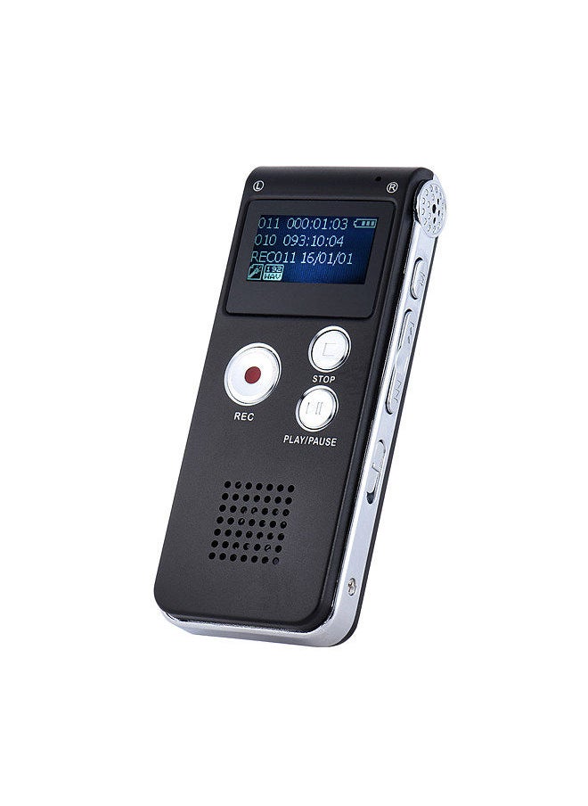 8GB Intelligent Digital Audio Voice Phone Recorder Dictaphone MP3 Music Player Voice Activate VAR A-B Repeating