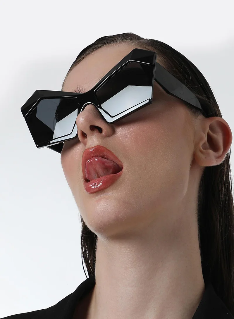 صوص هاوت نظارة شمسية هندسية Blade - أسود أونيكس