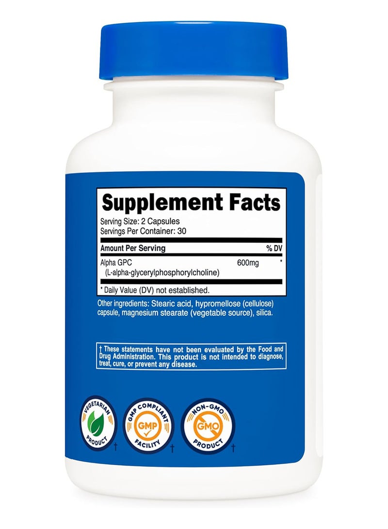 ألفا جي بي سي 600 ملجم 60 كبسولة نباتية 300 ملجم لكل كبسولة - Image 5