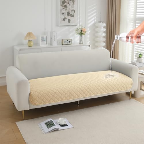 HOKIPO Polyester Blend Waterproof Quilted Mats | Make Your Own Sofa Mat Set | Many Size Options - 1 Pc Length 60cm, Light Grey (AR-5261-LGRY) - Image 1