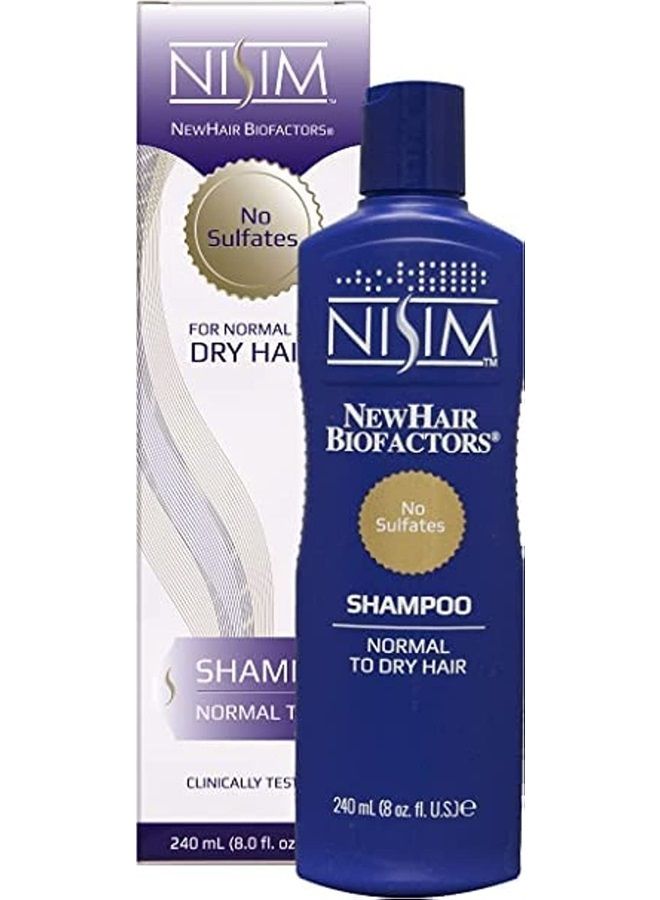 Nisim NISIM - NewHair BioFactors Shampoo for Normal to Dry Hair - Deep Cleaning Shampoo That Controls Excessive Hair Loss ( 8 Ounces / 240 Milliliters ) - Image 1