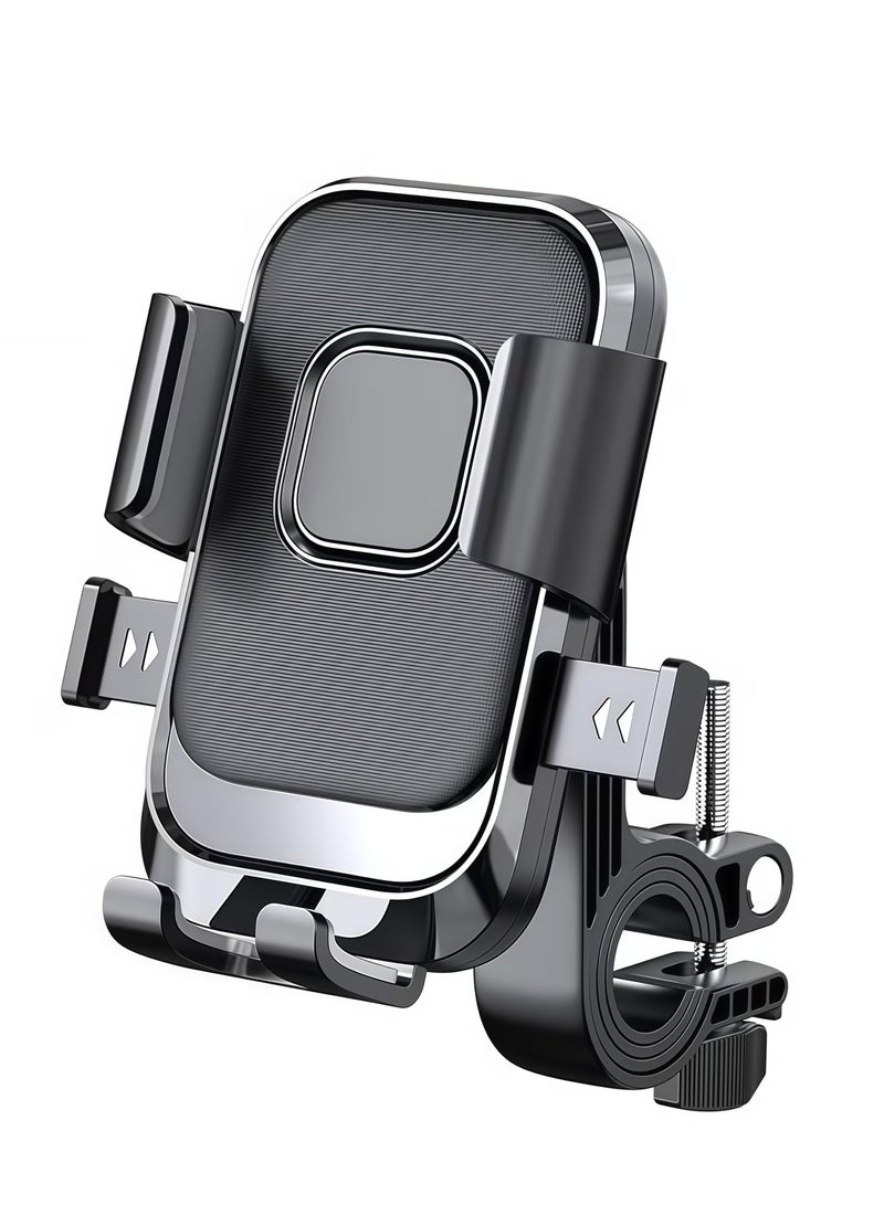 BlueHole Shock-Absorbing Motorcycle Phone Holder, Adjustable Mount Bracket for Motorbike and Bicycle, Universal Fit for iPhone, Samsung, Huawei, Xiaomi, Redmi, Honor, and More - Image 2