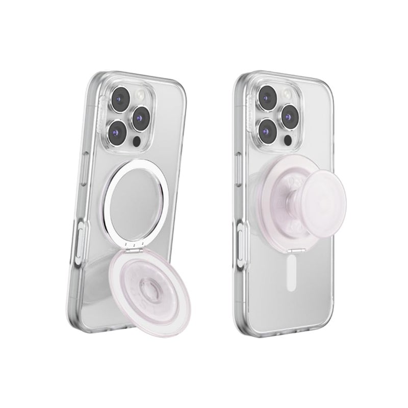 PopSockets Kick-Out Grip for MagSafe, Adjustable Kickstand for Portrait or Landscape, Magnetic Stand - Opalescent - Image 1