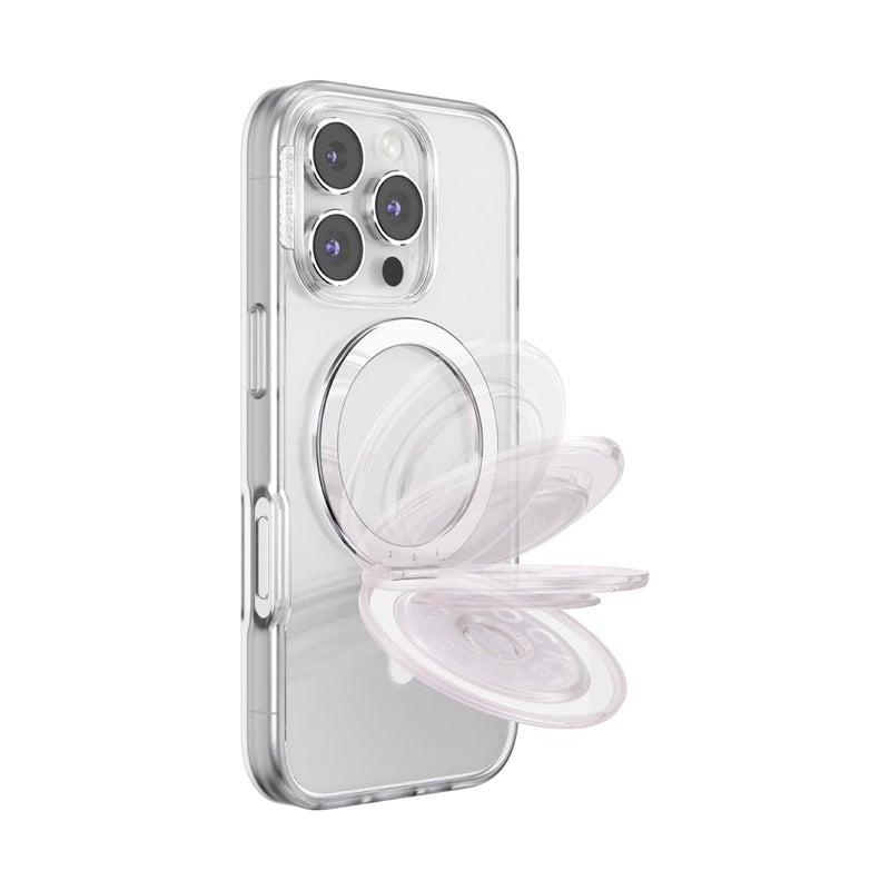 PopSockets Kick-Out Grip for MagSafe, Adjustable Kickstand for Portrait or Landscape, Magnetic Stand - Opalescent - Image 3