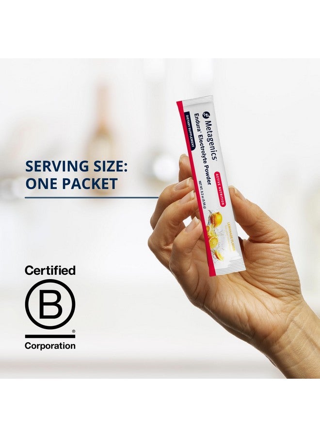 ميتاجينكس ميتاجينيكس إندورا - مسحوق مكمل غذائي لموازنة الإلكتروليتات - عبوات مرطبة - مع حمض الأسكوربيك والكالسيوم - غير معدل وراثيًا، خالٍ من الغلوتين ونباتي - بنكهة الليمون - 30 عبوة (0.2 أونصة لكل عبوة) - Image 3