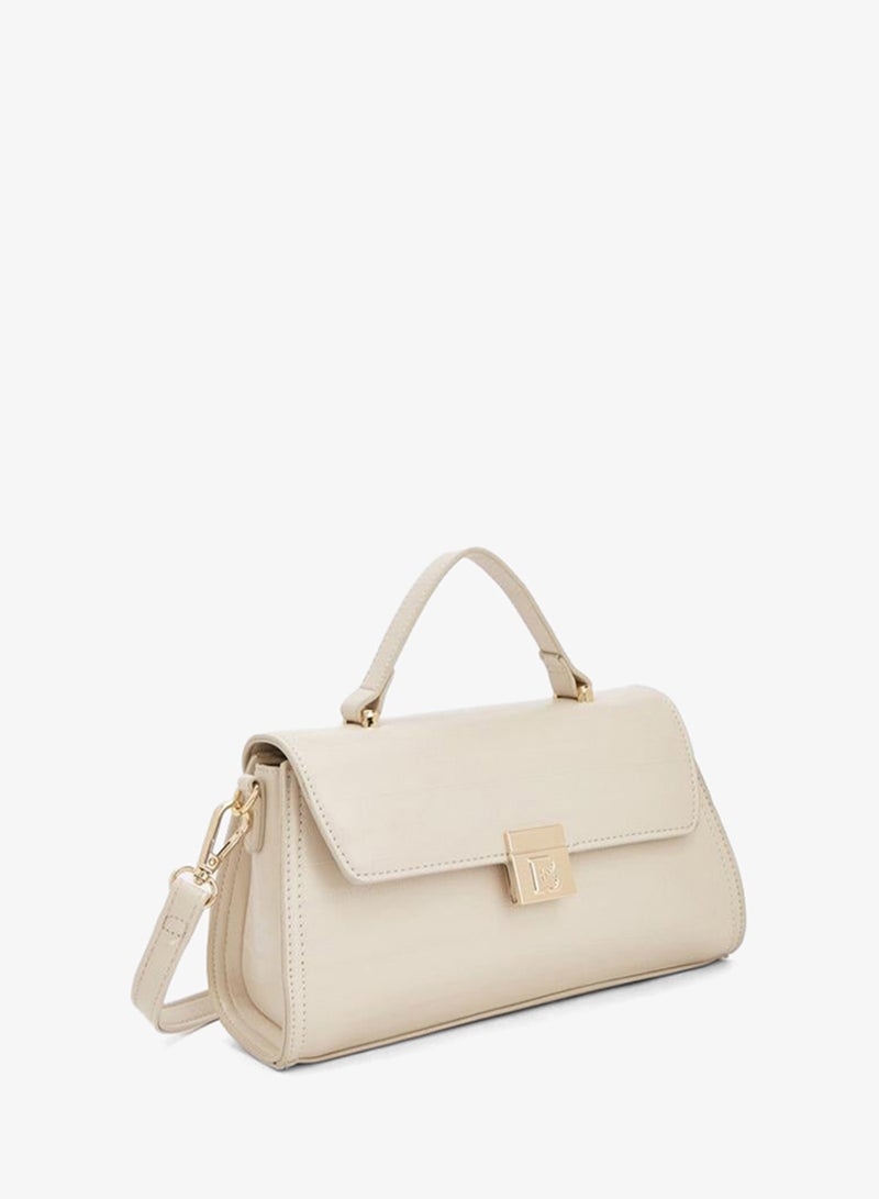 Flora Bella By Shoexpress Logo Accent Crossbody Bag With Detachable Shoulder Strap - Image 3