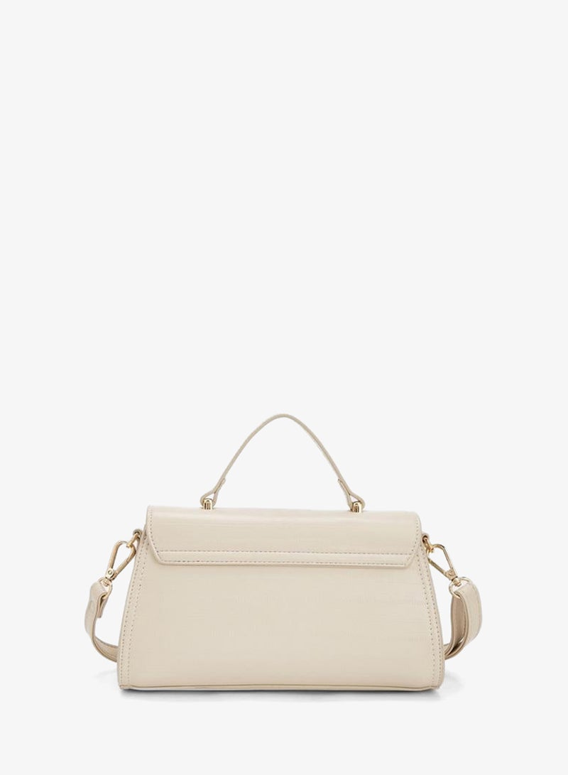 Flora Bella By Shoexpress Logo Accent Crossbody Bag With Detachable Shoulder Strap - Image 5