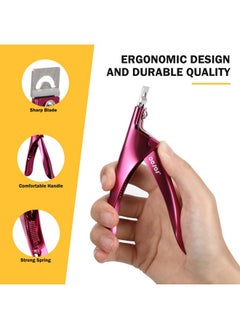 BEZOX BEZOX Sharp Blade Acrylic Nail Clipper, Professional and High Precision Nail Tip Cutters, False Nail Cutter for Nail Tips  - Image 4