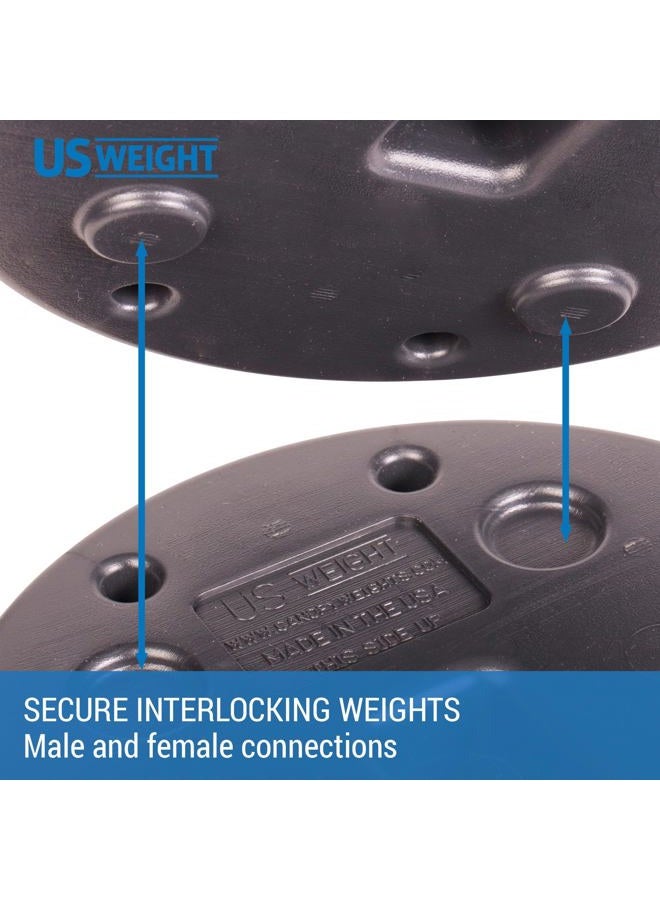 US Weight 30 Pound Canopy Weight Set of 4 with No-Pinch Design - Easy Installation and Removal to Secure Tents, Canopies, and Umbrellas at Outdoor Events - Image 3
