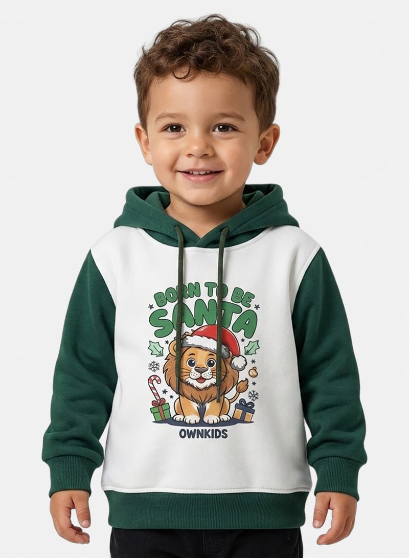 OWNKIDS Winter Melton Hoodie Printed - Image 2