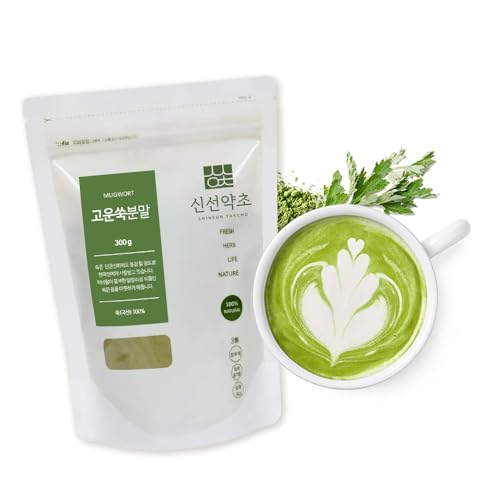 K-Herb مسحوق الشيح الكوري 10.6 أونصة (300 جرام) عشب طازج بوهيميريا مستخدم تقليديًا في كوريا، 쑥가루 - Image 5