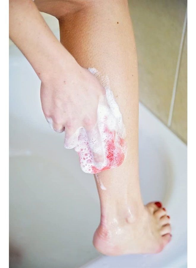 Rose Bulgarian Rose Glycerin Soap Sponge with Natural Rose Oil - Image 3