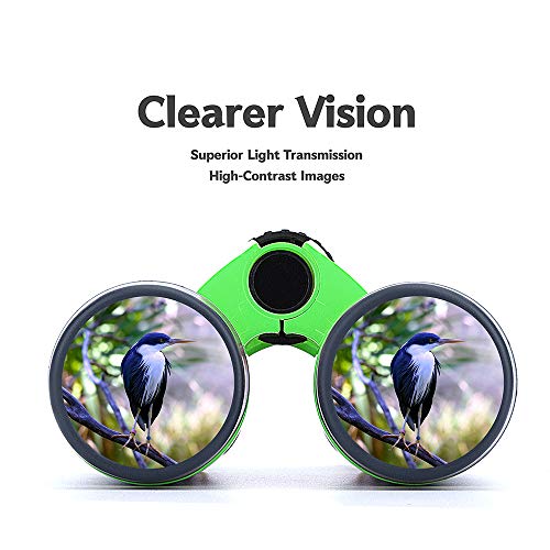 Vanstarry Compact Binoculars for Kids Bird Watching Hiking Camping Fishing Accessories Gear Essentials Best Toy Gifts for Boys Girls Children Toddler Waterproof 5X30 Optical Lens Including Compass - Image 5