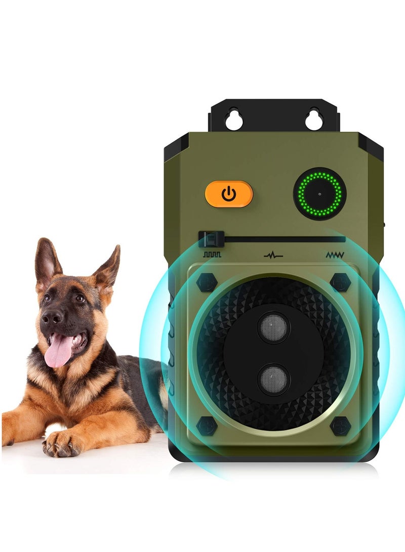 إكسفور جهاز مضاد للنباح، جهاز تحكم في نباح الكلاب بالموجات فوق الصوتية بطول 50 قدمًا، رادع النباح قابل لإعادة الشحن مع 3 أوضاع، صندوق مقاوم للماء للاستخدام الداخلي والخارجي، آمن للكلاب والأشخاص - Image 1