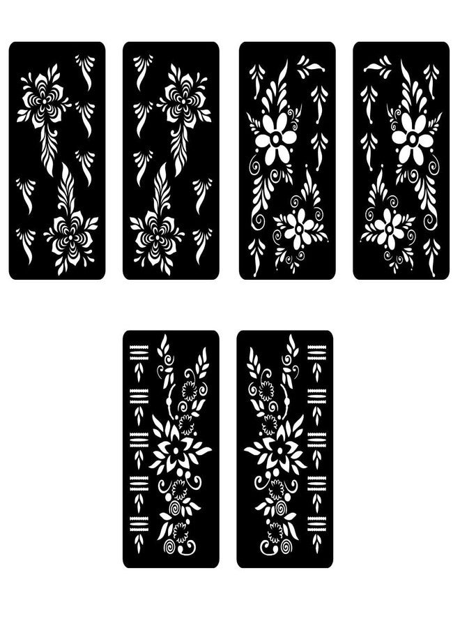 VANVATI Stylish Combo Mehndi Stencil Sticker For Girls During Parties Festivals Beautiful Design For Hand & Finger - Image 3