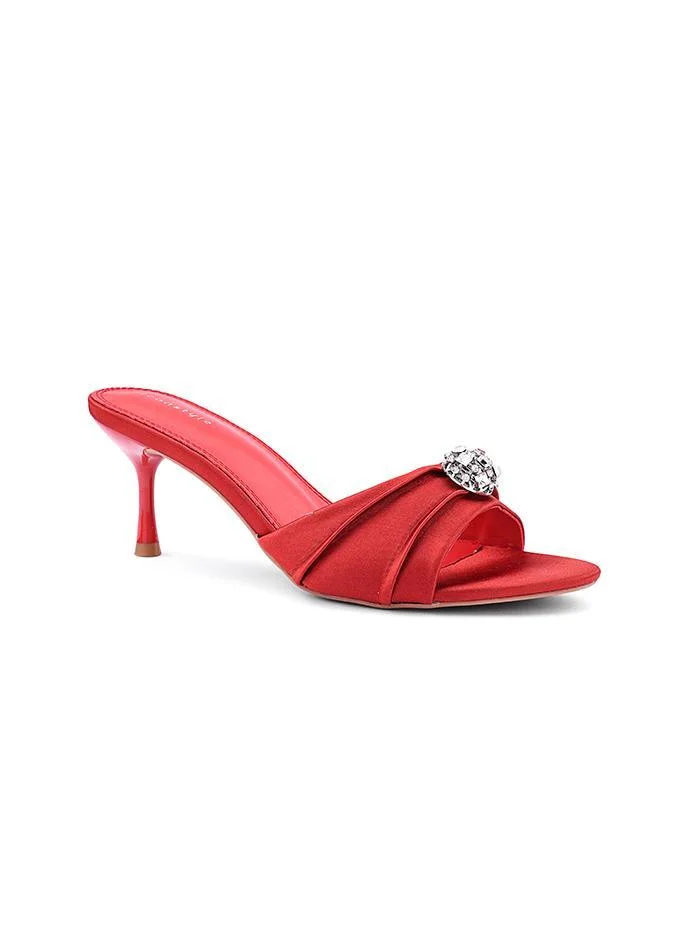 IconStyle Embellished Strappy Heeled Mules