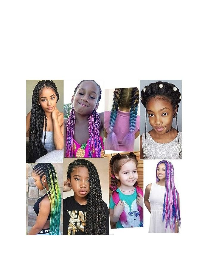 ORiTi Braiding Hair Ombre Kanekalon Jumbo Braids Synthetic Braiding Hair 3Pcs/Lot Hair Extension for Twist Braiding Hair 24"