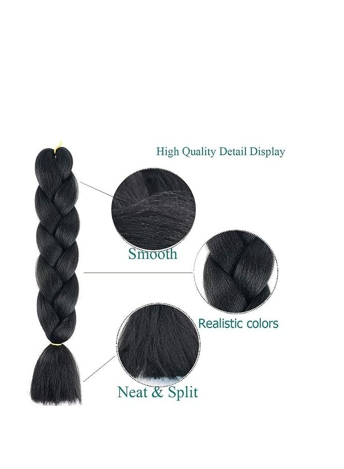 ORiTi Braiding Hair Ombre Kanekalon Jumbo Braids Synthetic Braiding Hair 3Pcs/Lot Hair Extension for Twist Braiding Hair 24"
