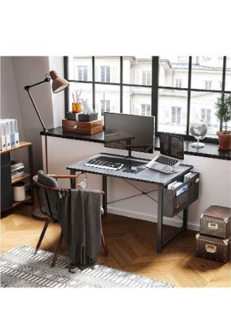 AGD Computer Desk 100cm Home Office Writing Study Desk Modern Simple Style Laptop Table with Storage Bag  - Image 3