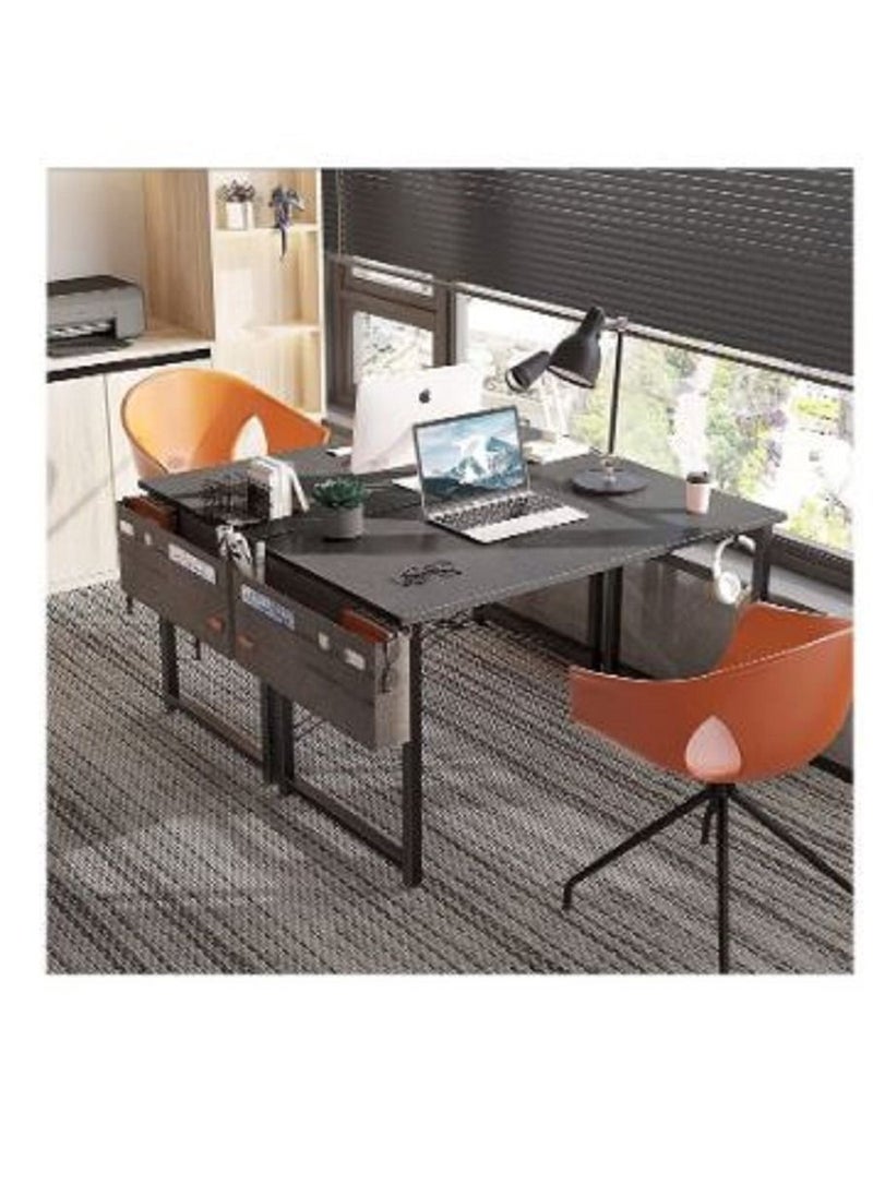 AGD Computer Desk 100cm Home Office Writing Study Desk Modern Simple Style Laptop Table with Storage Bag  - Image 2