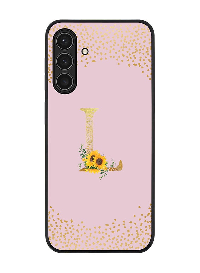 Stylizedd For Samsung Galaxy A26 5G Case,Slim fit Camera Protection, Shockproof Thin Phone cover  - Custom Floral Monogram - L  (Pink ) - Image 1