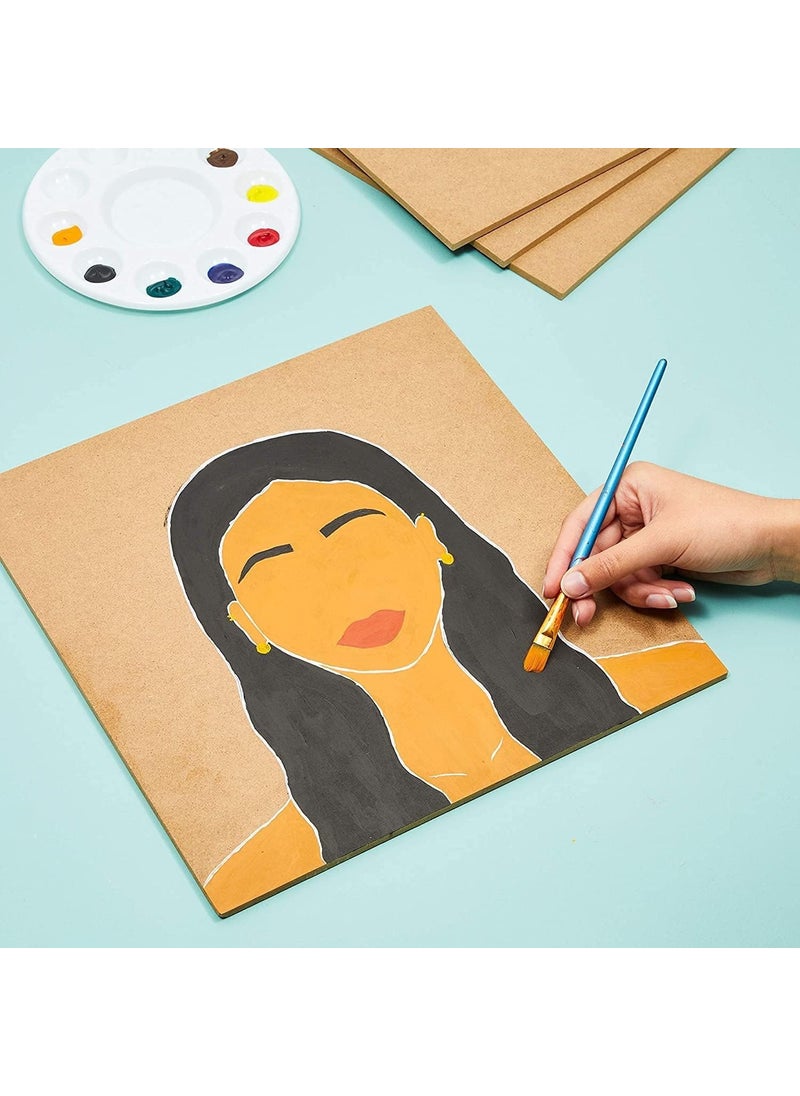 Generic Art Monk MDF Boards for Art and Craft Wood MDF Sheets for Craft Work DIY MDF Cutouts 4X4 Inch 6 Pcs  - Image 4