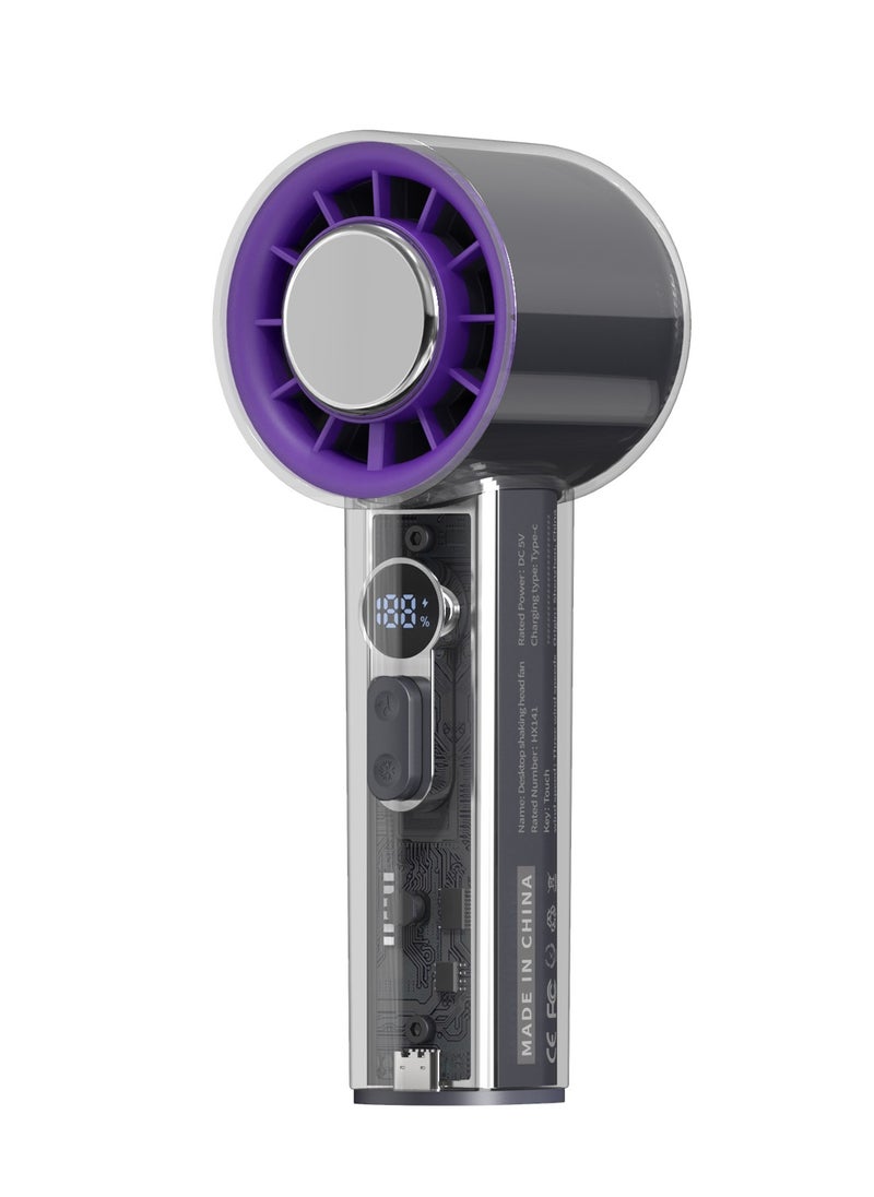 Luttec - Ice Sense Semicductor Handheld Fan, Long Life 4000mAh Portable Mini Fan 100-speed Infinitely Variable Strong Wind Efficient and Fast Cooling, Refrigeration Compressor Mini Fan Type-C Fast Charging Home Office Outdoor Cooling Magic Tool - Image 1