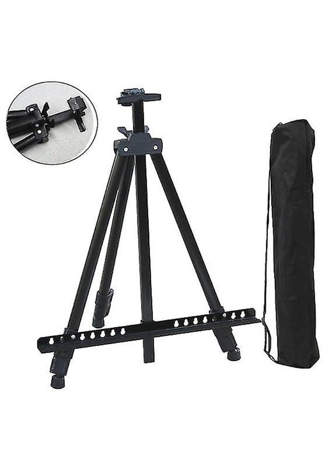 حامل حامل حامل حامل الحامل لعرض اللوحات مع حقيبة حمل، حامل حامل حامل معدني قابل للطي وقابل للتعديل للرسم والعرض ومنضدية الطاولة - Image 3