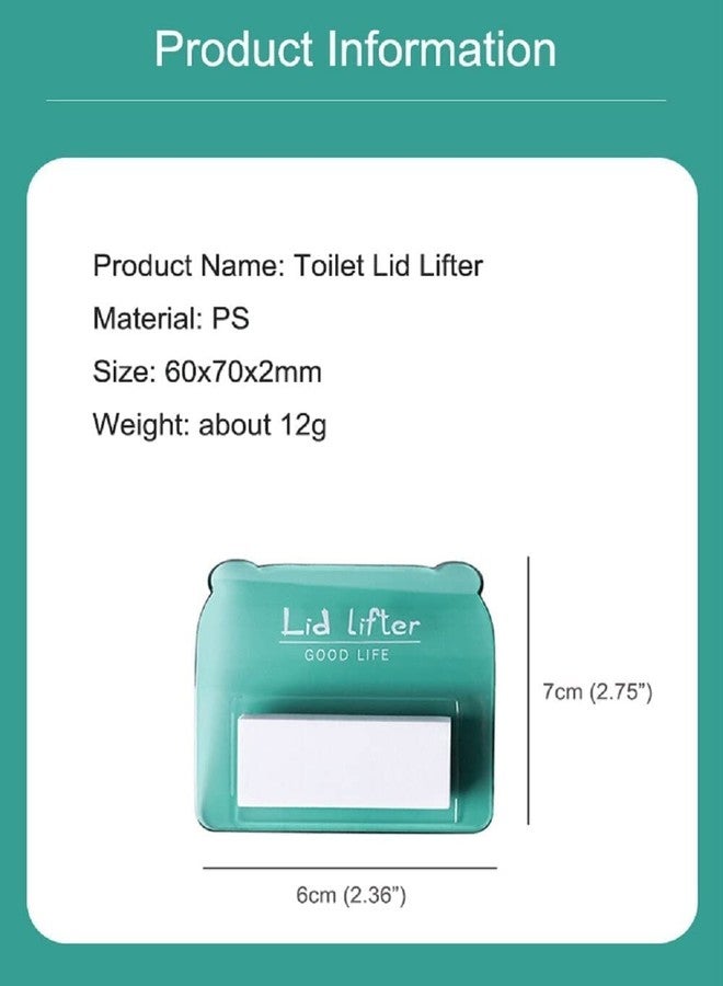 Techhark® Toilet Seat Lifter - Self-Adhesive Holder With Double Tape Handle Clip for Water Closet - Avoid Direct Contact With Cover & Seat (2) - Image 5