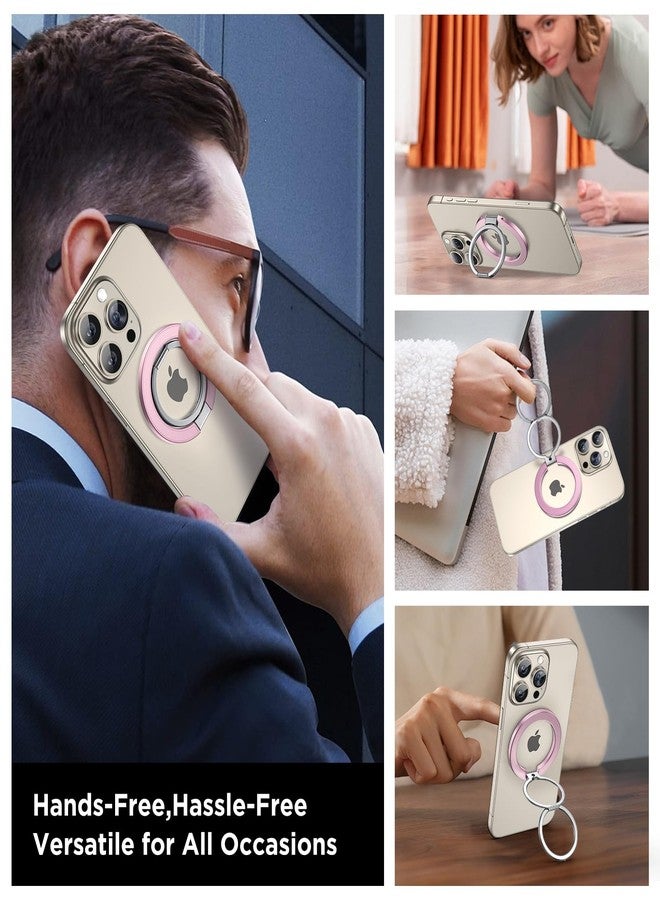 Miracase for MagSafe Ring Holder, MagSafe Phone Grip, Magnetic Phone Ring Holder, Magnetic Phone Grip with 2-Way Adjustable Stand for iPhone 16/15/14/13/12 Series, Pink - Image 5