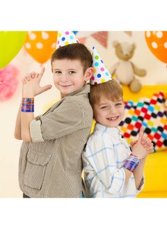Civaner 40 Pieces Dart Battle Party Decorations Slap Bracelet For Kids Boys Girls Snap Bracelets Supplies Wristband Bracelets Target Dart Battle Decor For Gun Birthday Party Favor 10 Styles  - Image 4