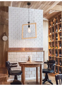 Best Power Rustic Rope Pendant Light – Model 6644-1 | E27 Base | Adjustable 70cm Hanging Cord | Square Boho Design (Bulb Not Included)  - Image 1