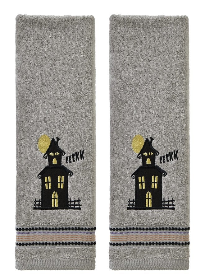 SKL Home منزل SKL بواسطة Saturday Knight Ltd. منشفة يد Eekk (عبوة 2)، رمادي - Image 1