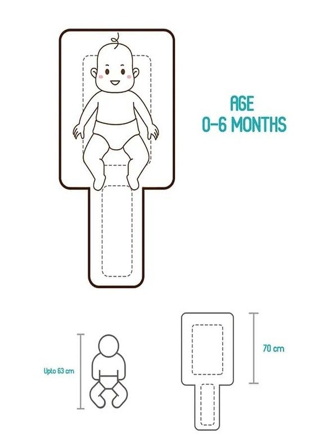 RUMPES 3-in-1 Baby Bed, Sleeping Bag & Carry Nest - Portable Cotton Bassinet for Newborns & Infants, Unisex Baby Bedding for Travel & Home, Soft & Breathable, 0M+ (P-Pink PARASHOOT) - Image 5