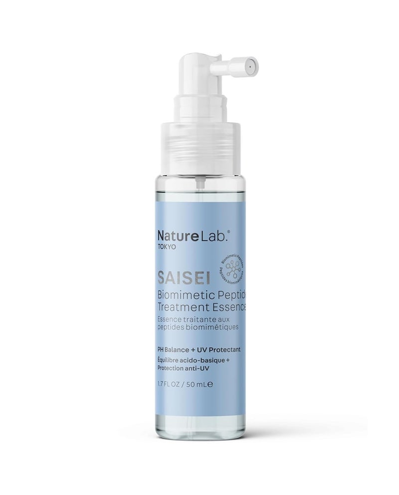 NATURELAB TOKYO SAISEI Biomimetic Peptide Treatment Essence Scalp Serum Combat The Root Causes For Visible Signs of Aging Such as Graying and Thinning 17 Fl Oz