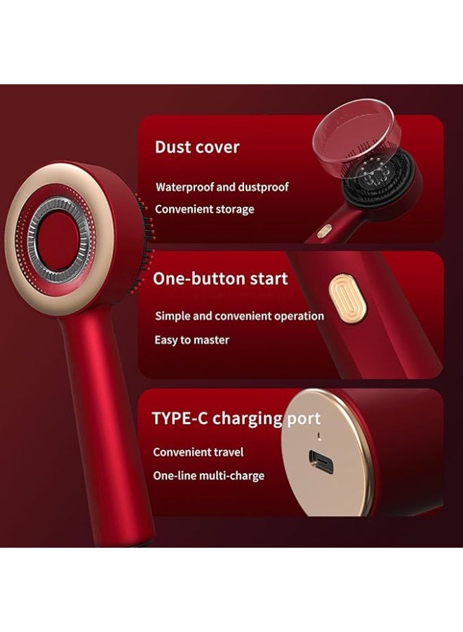 مشط تدليك فروة الرأس الكهربائي لتنمية الشعر مع علاج بالضوء الأحمر، تدليك بالاهتزاز، 3 أوضاع، موزع زيت للشعر، مقاوم لتساقط الشعر، مناسب للرجال والنساء - Image 5