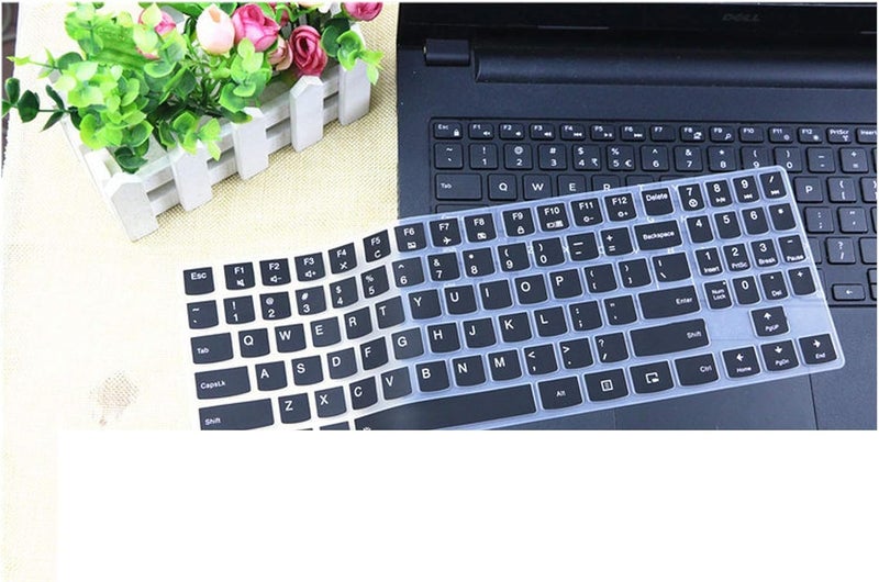 OJOS 15 Inch Silicone Keyboard Cover Protective Skin Compatible for 15.6 Inch Lenovo Legion Y720 Y520 Y530 R720 R730 15IKBN R720 15IKBN Laptop,Black - Image 1