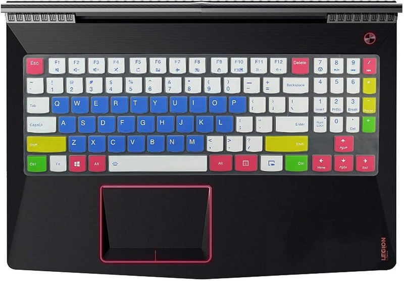 OJOS 15 Inch Silicone Keyboard Cover Protective Skin Compatible for 15.6 Inch Lenovo Legion Y720 Y520 Y530 R720 R730 15IKBN R720 15IKBN Laptop,Black - Image 3