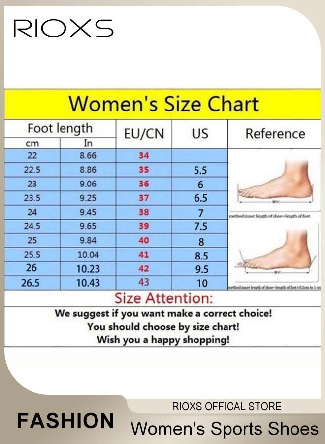 Women's Mesh Sports Shoes, Fashionable Lightweight Athletic Shoes, Casual Sneakers with Breathable Upper and Non-Slip Sole, Comfort Fitness Shoes for Running, Jogging, Walking and Outdoor Use, Ladies Athlesiure Trainers
