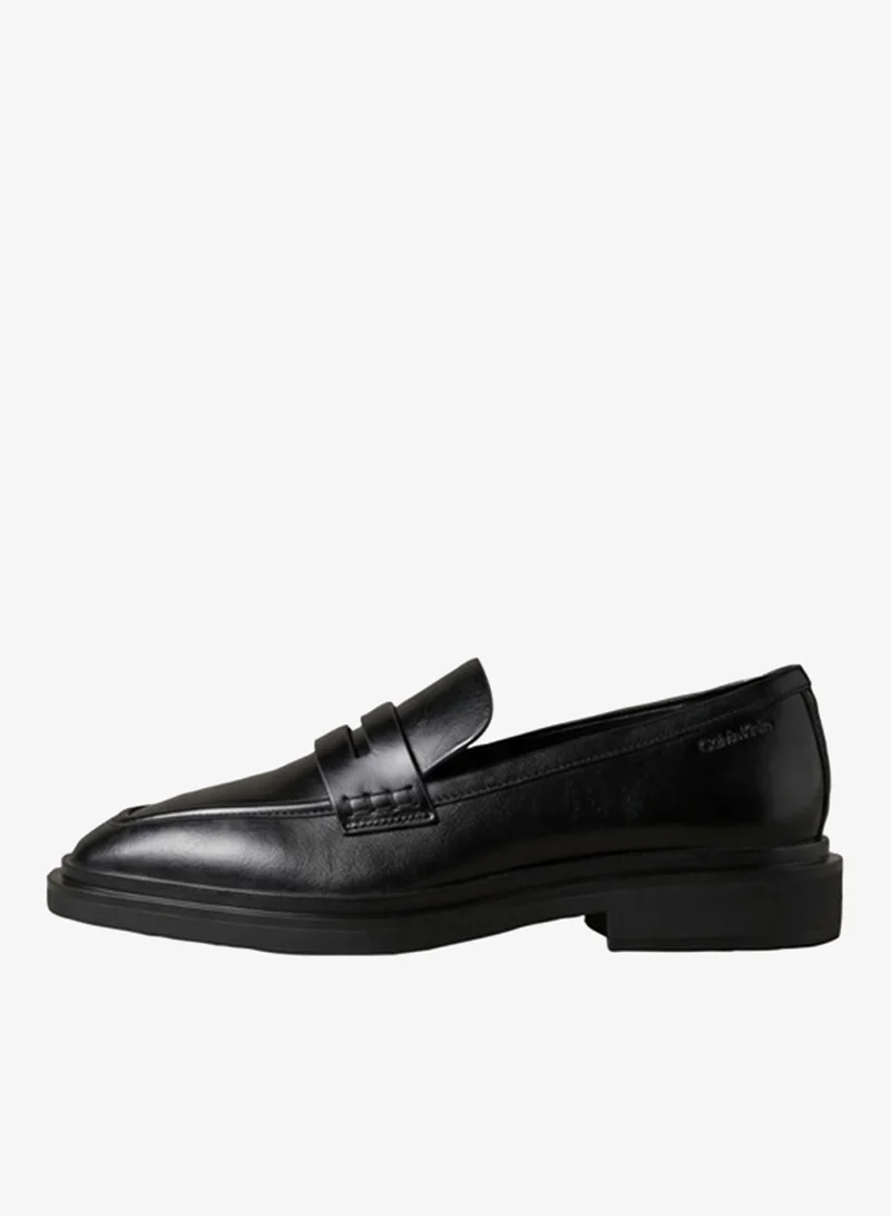 Calvin Klein Leather Square-Toe Penny Loafers
