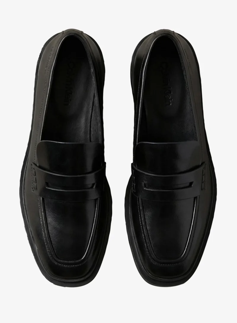 Calvin Klein  Leather Square-Toe Penny Loafers for Women | Best Price UAE