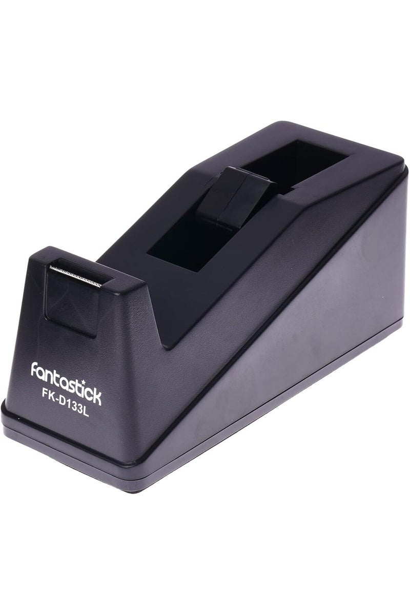 Fantastick FK-D133L-BK Tape Dispenser with 1-Inch Core, Black - Image 1