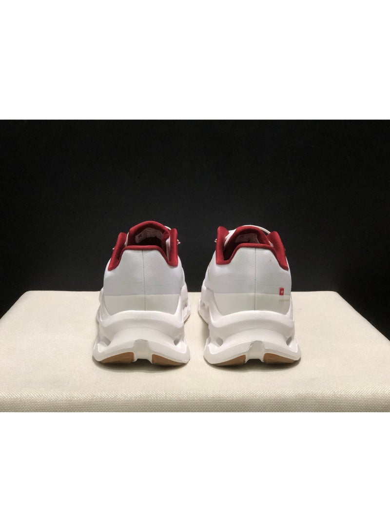 Casual Lifestyle Shoes, White with Red Accents - Image 3
