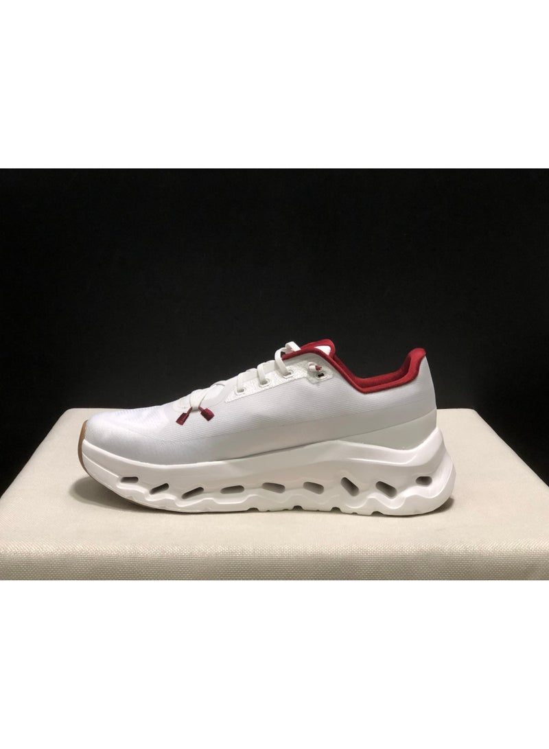 Casual Lifestyle Shoes, White with Red Accents - Image 2