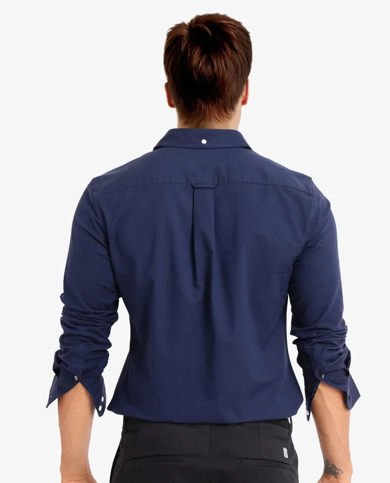 Rare Rabbit Men's Plain Formal Shirt With Embroidered Logo