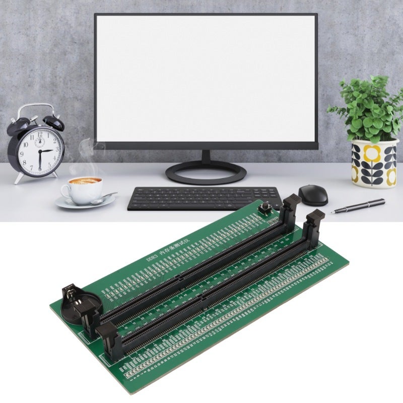مُختبر ذاكرة DDR3: بطاقة اختبار ذاكرة سهلة الاستخدام بـ 110 مؤشرًا ضوئيًا (LED) - أداة تشخيصية لمنظور الدائرة المطبوعة (PCB) لاختبار ذاكرة DDR3 لأجهزة الكمبيوتر المكتبية - Image 4
